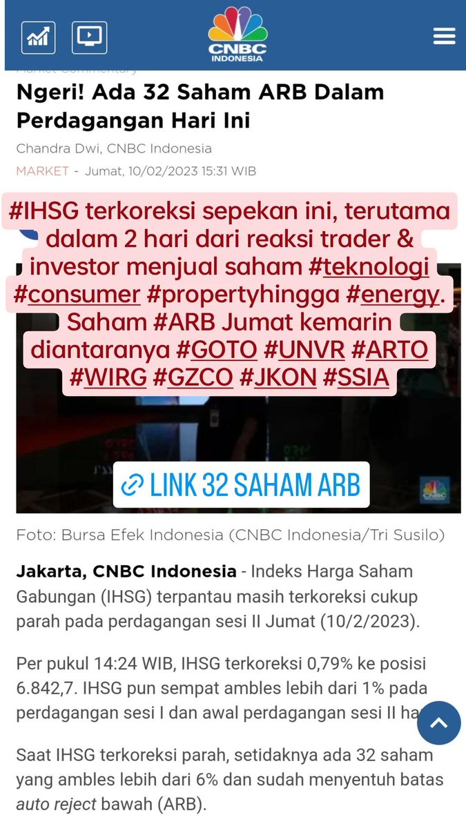 andri_zakarias's tweet photo. #IHSG terkoreksi 0.45% di pekan ini, diikuti #LQ45 terkoreksi 0.04%. Rupiah melemah ke Rp 15.202 vs USD.
#ctasaham
#CHARTCTASAHAM
#workshopctasaham
#IHSG
#LQ45
#Saham
#analisateknikal
#tradingsaham
#finance
#Bank
#energy
#basicmaterial
#technology
#infrastruktur
#SahamIPO
#ARB https://t.co/nCIvZFcSfc