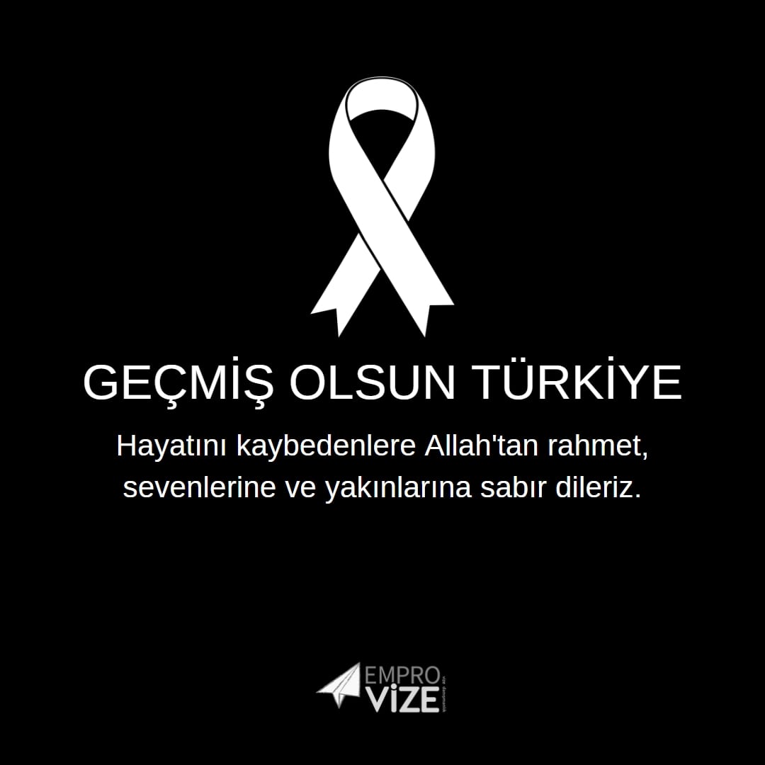 VizeEmpro's tweet image. Milletimizin başı sağ olsun.

06.02.2023 tarihinde Kahramanmaraş'ta gerçekleşen, 10 ilimizde binlerce can kaybı ve yaralıya sebep olarak milletimizi derin yasa boğan depremde hayatını kaybeden vatandaşlarımıza Allah'tan rahmet, sevenlerine baş sağlığı dileriz.
#GeçmişOlsunTürkiye