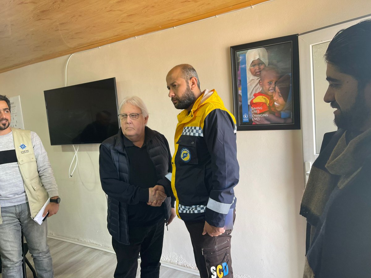 After meeting today with <a href="/UNReliefChief/">Tom Fletcher</a> at Turkish-Syrian border, we appreciate the apology for the shortcomings &amp; mistakes. Acknowledging this is the beginning to the right path. Now <a href="/UNarabic/">الأمم المتحدة</a> must act outside Security Council to open 3 crossings for emergency aid to NW #Syria.