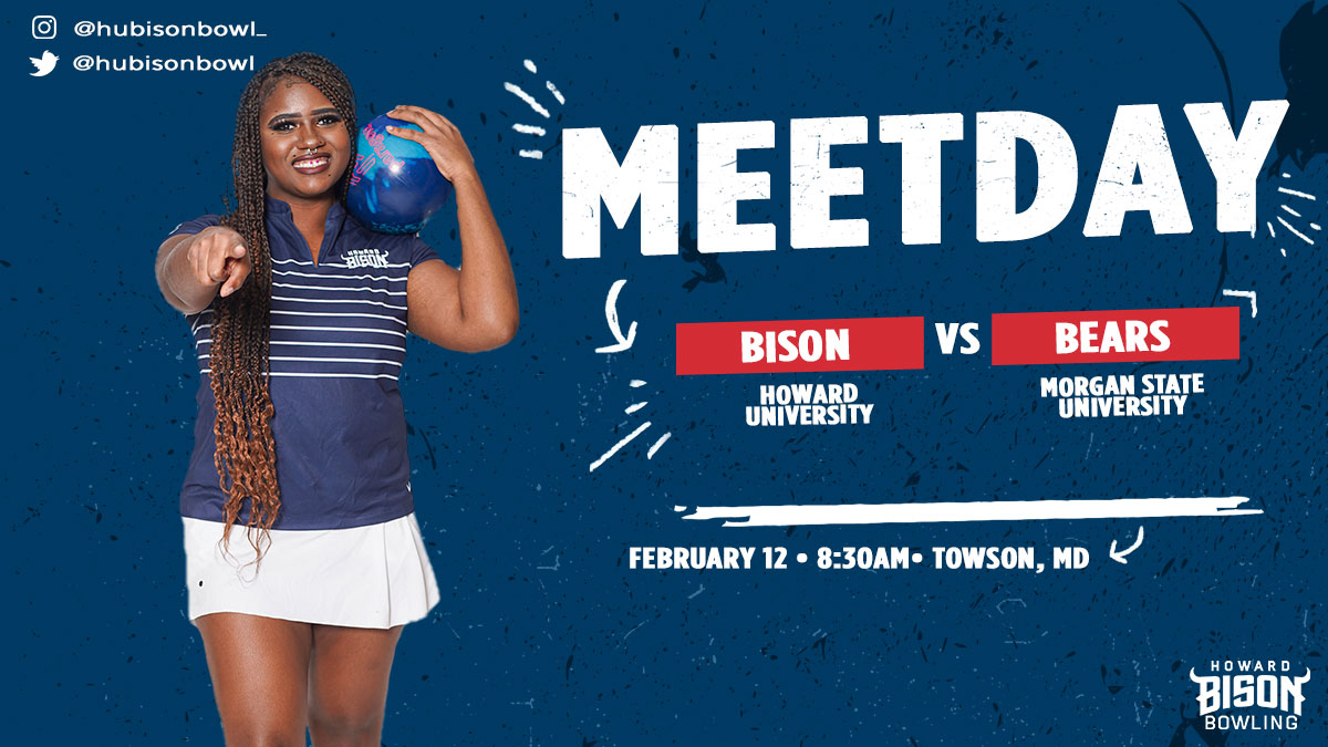 HUBisonSports's tweet photo. 🎳 | Are you ready to cheer on the Bison!? @hubisonbowl takes on Morgan State today to close out the James Brown Invitational!
#BleedBlue https://t.co/3YiTYlLdPx