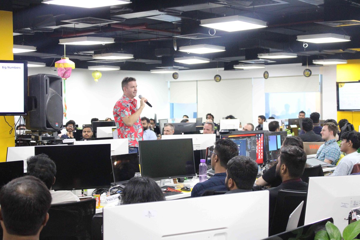 kwalee's tweet image. We celebrated our 1 billion installs milestone with great fanfare in the Bangalore studio. 🎉
The team also had the chance to hear from @JasonFalcus, Harry Lang, Ben and Ciaran about exciting plans for the year, from a company perspective and also department-wise.
#Kwalee1Billion