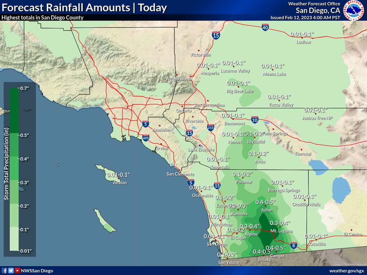 Warning Watch San Diego East County on Twitter "RT NWSSanDiego A