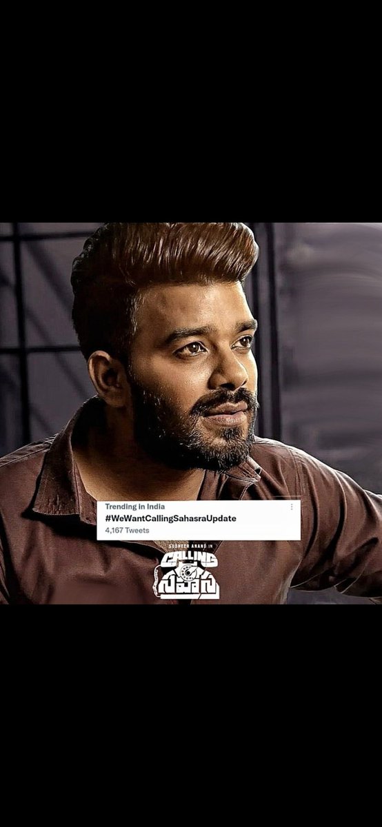 sudheer_anna's tweet photo. #Trending #WeWantCallingSahasraUpdate 
#SudigaliSudheer https://t.co/tb9sOsWwWl