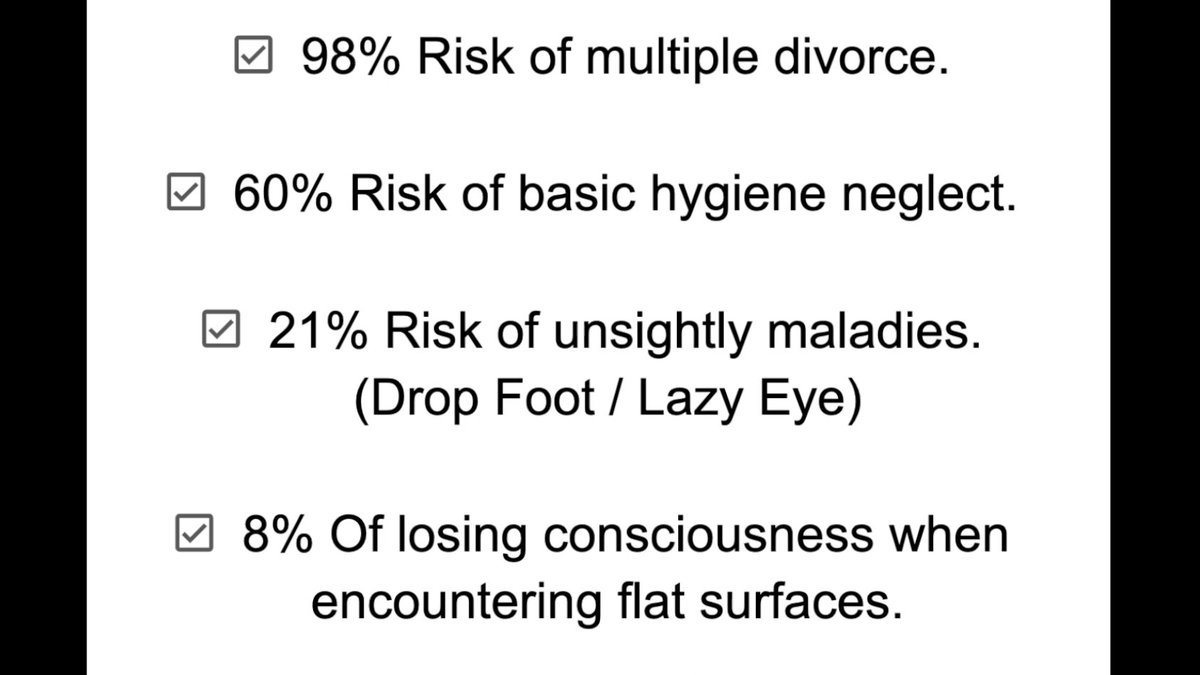LRBitisnot's tweet photo. Rideshare drivers; "multiple divorces" (obviously); "basic hygiene neglect" (smells keep appslaves safe from physical confrontations); but the "#DropFoot &amp; #LazyEye?" That's alarming! Losing consciousness when encountering flat surfaces is the BENEFIT. 
🔗https://t.co/vQ90usmVlw https://t.co/TTX0X58viI