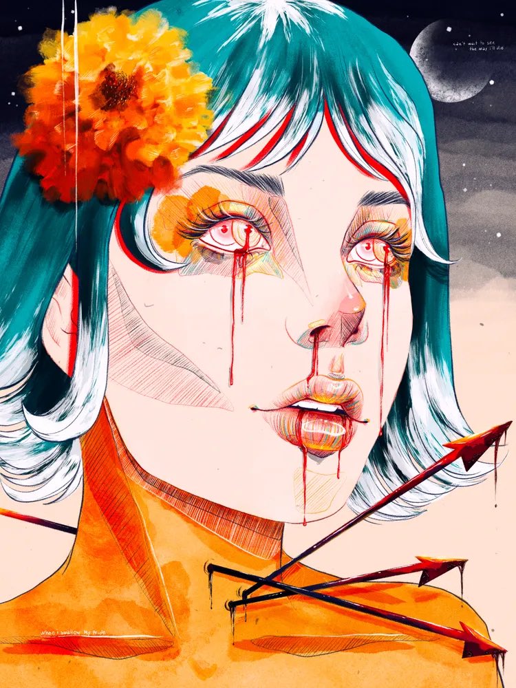 ARTSographic's tweet photo. Sorrow, pride and brutally beautiful, @_isabelarts’s “Swallowing my pride” is an emotional rollercoaster.  https://t.co/LGFACtXAka #nftartreview #nftart #nftartist #nft #nftcommunity #nftcollector https://t.co/GSbRELhwRQ