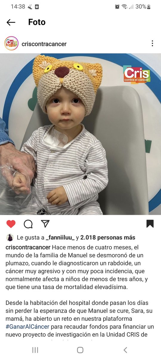 Por favor vamos ayudar a esta familia #criscontraelcancer #cancerinfantil instagram.com/p/Coewx5jLNDJ/…