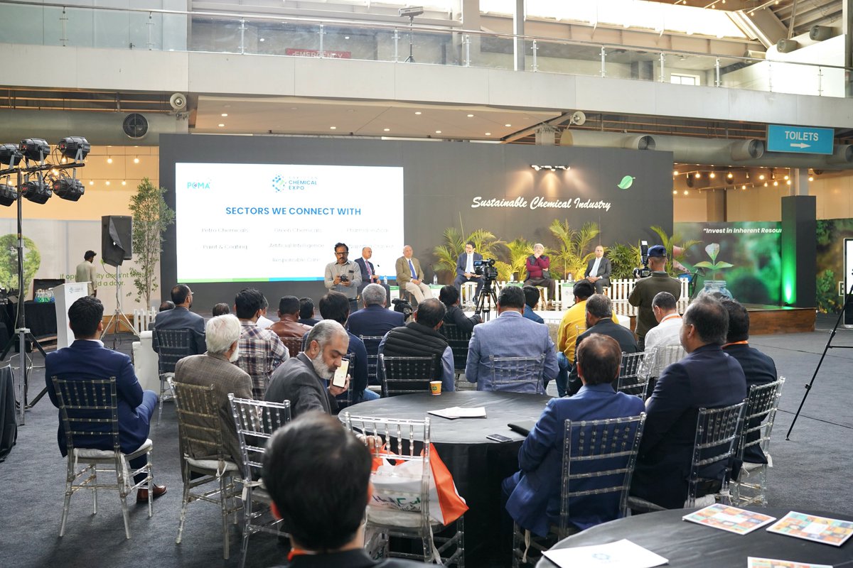 PCE_2022's tweet photo. Highlights from the Plenary Session - Economy Experts on the Topic of  "Current Situation of Economy and Way Forward"

#PakistanChemicalExpo #InternationalConference #PCMA #PCE2023 https://t.co/EUyWPJJrRf