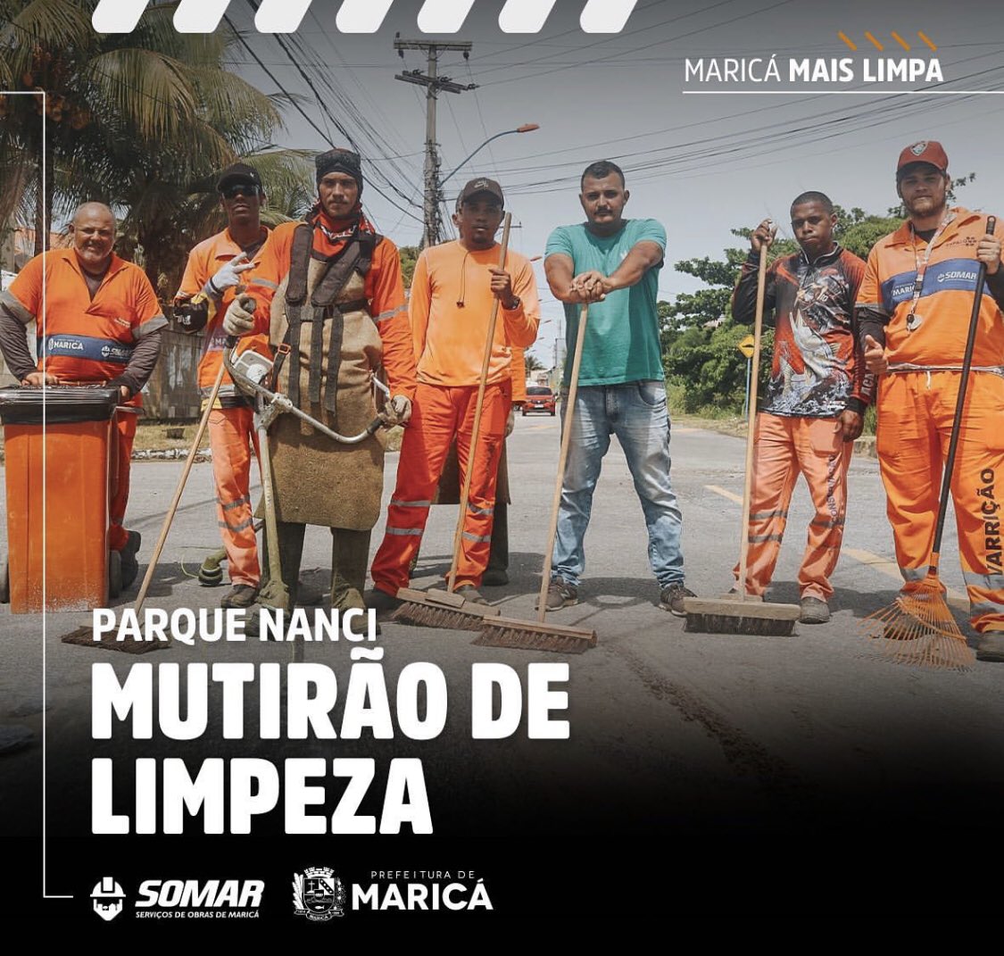 motoristasltda's tweet photo. Em face das chuvas que atingiram nosso estado, nossa cidade e bairros adjacentes, equipes da #somar junto a @MaricaPref; fizeram um multirão da limpeza no bairro do Parque Nanci — em amparo aos moradores da cidade!
Por uma cidade mais limpa! 🫡 #MaricáMaisLimpa https://t.co/cFH9Cn99Dh