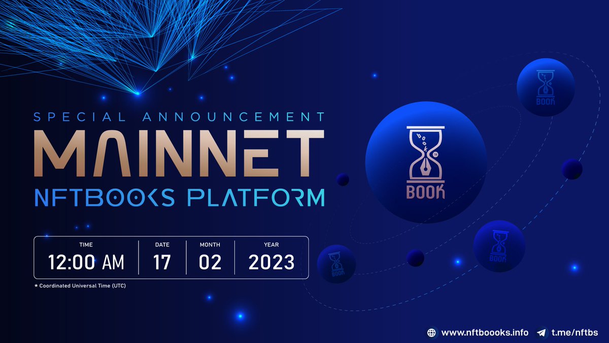 #NFTBOOKS, the world’s first blockchain book publishing platform, has launched its official mainnet just one year after its inception.
#Booklovers #PublishEcosystem #BookSwarmArmy $NFTBS @nftbstoken #BTC #crypto

🌈NFTBOOKS will launch their platform on 🎉February 17, 2023.