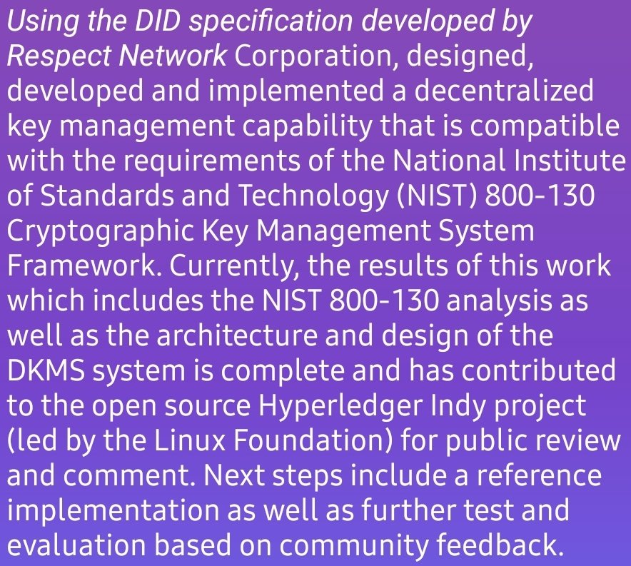 bigbagz30k's tweet photo. Respect Network, aka #Evernym.

#DID #DHS

OG devs of #indy

Creators of #Sovrin

Co founders of $Cheq

I'll leave this with you to make your own decisions.

These are some reasons why $Kilt even exists. :-] https://t.co/WurhqEGcJp