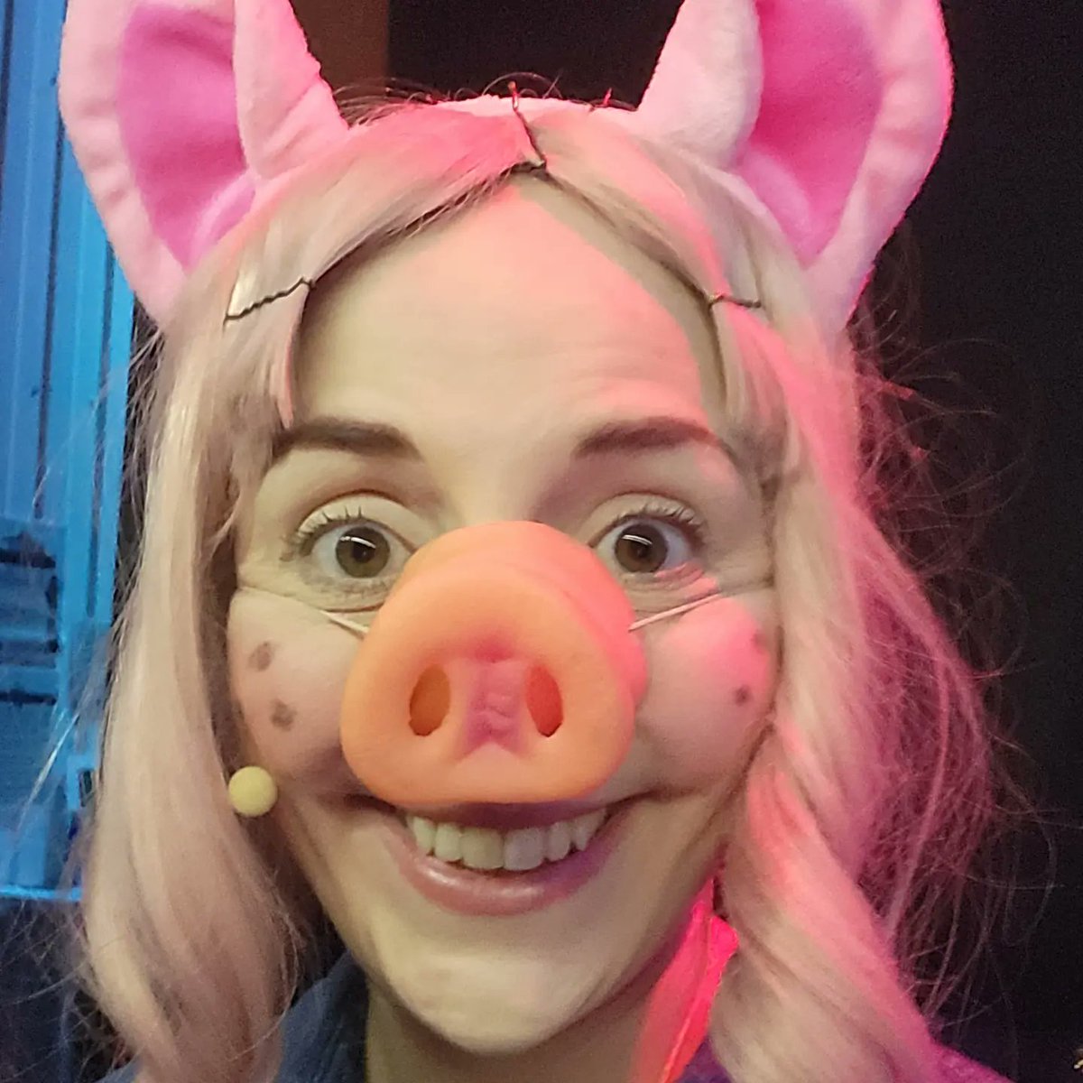 VickiGlover26's tweet photo. Meet Pearl, the oldest and bossiest of the three little pigs! If you want to see how she and her two sisters manage to defeat the big, bad wolf, come and see us @stockeldpark 11th-19th February! #threelittlepigs #stockeldpark #panto #pantolife #ohyesitis #ohnoitisnt #actorslife https://t.co/CjvE9wirVv