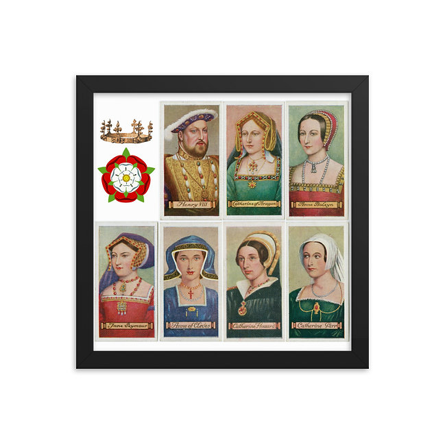 Henry VIII and his six wives Framed poster.

thebritishmonarchy.co.uk/product-page/h…

#royalhistory #framedposter #henryviii #catherineofaragon #anneboleyn #janeseymour #anneofcleves #catherinehoward #catherineparr