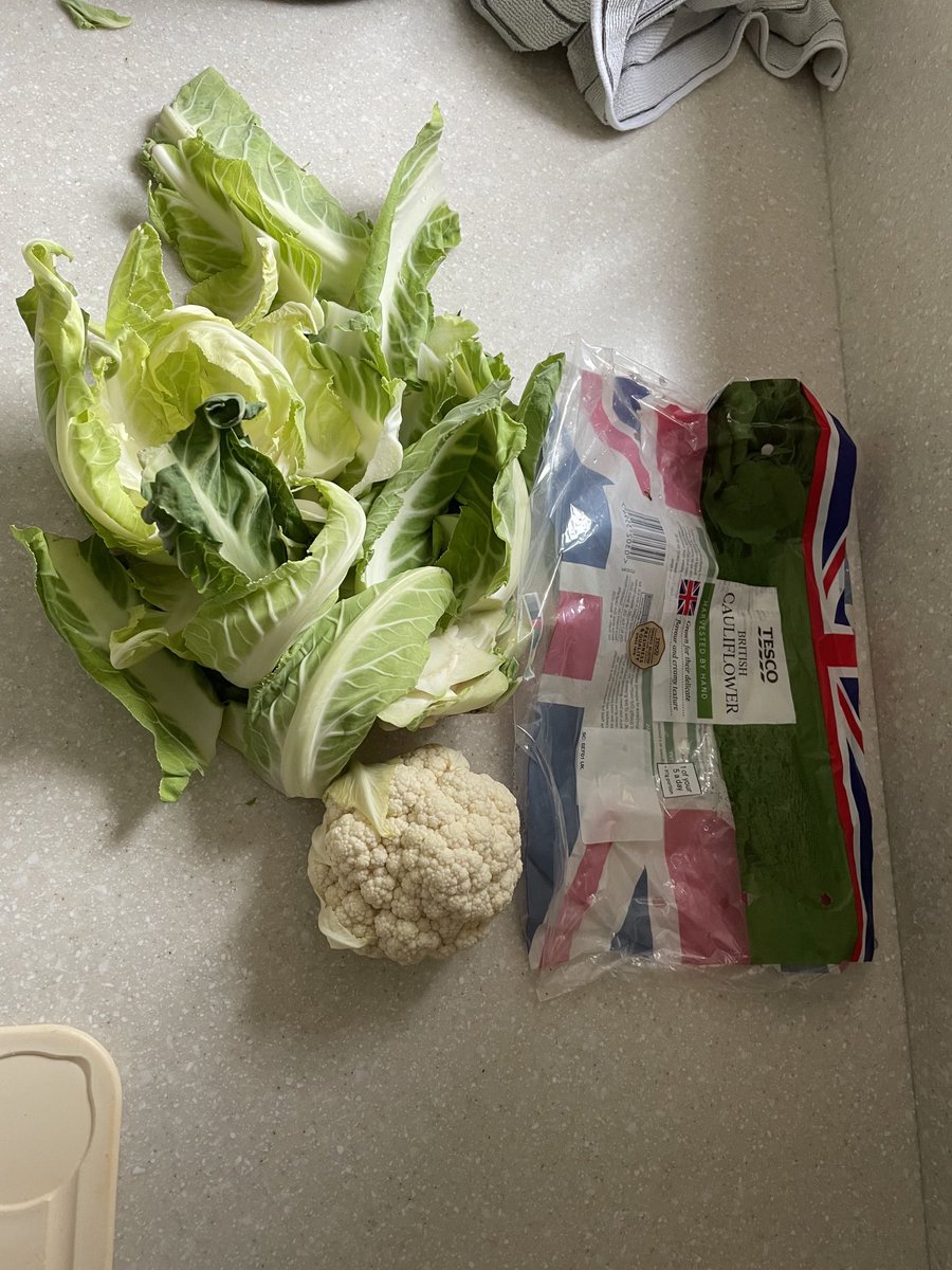 Tombrooker6's tweet photo. ⁦@Tesco⁩  is this the smallest cauliflower you've ever sold. ?  Before you reply I don't need advice on what I can do with the leaves. It weighed 75 g https://t.co/PI8U2F1QUJ