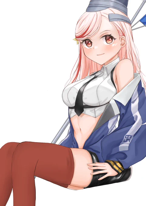 膝枕をしてくれるマサチューセッツさん#艦これ  #艦隊これくしょん 