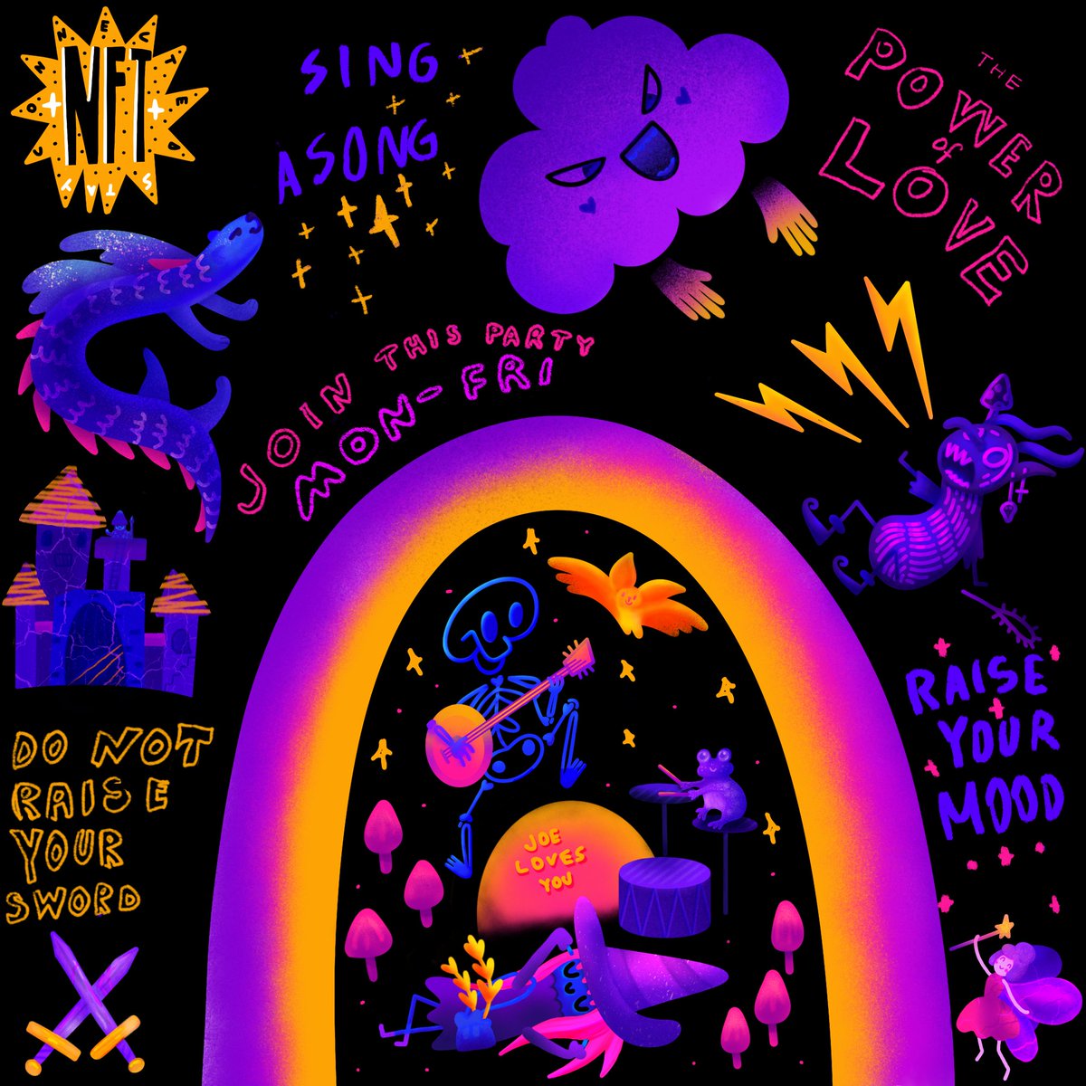 Today's #SundaySpotlight is the remarkable <a href="/lecattt/">lecattt ◐ ᵜ ◐</a>, who creates stunning magical worlds to deal with mental health issues in the real world - with magic and mystery, scary things become understandable and less frightening. ⚡️🧵⚡️
