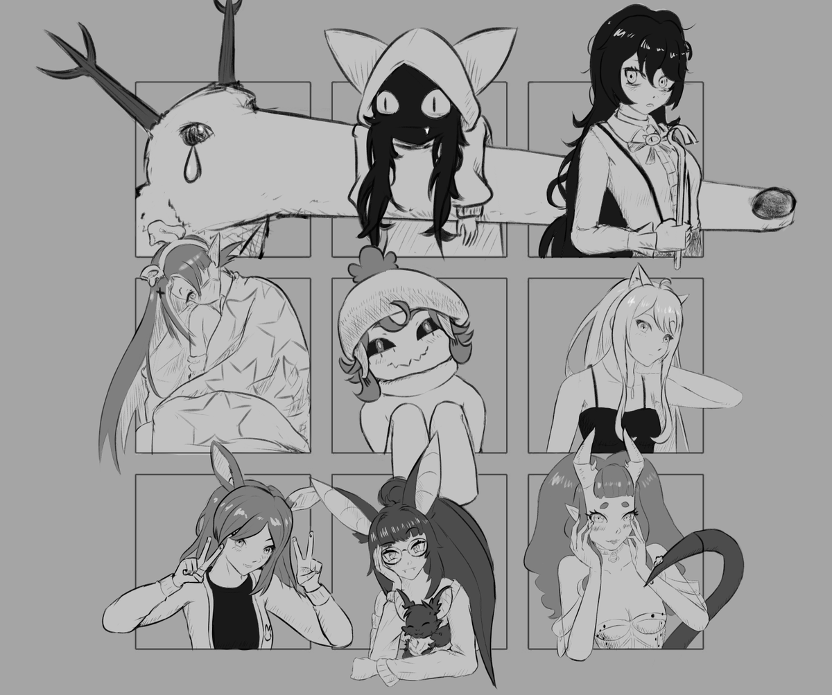 Gerritch_vt's tweet photo. Happy Sunday ^^ So I did the whole "draw your mutuals OC" thing! #Art4Emma #Runagart #grimmipics #Feltitart #doodlino #BatAtArt https://t.co/DIJmIxfIOU