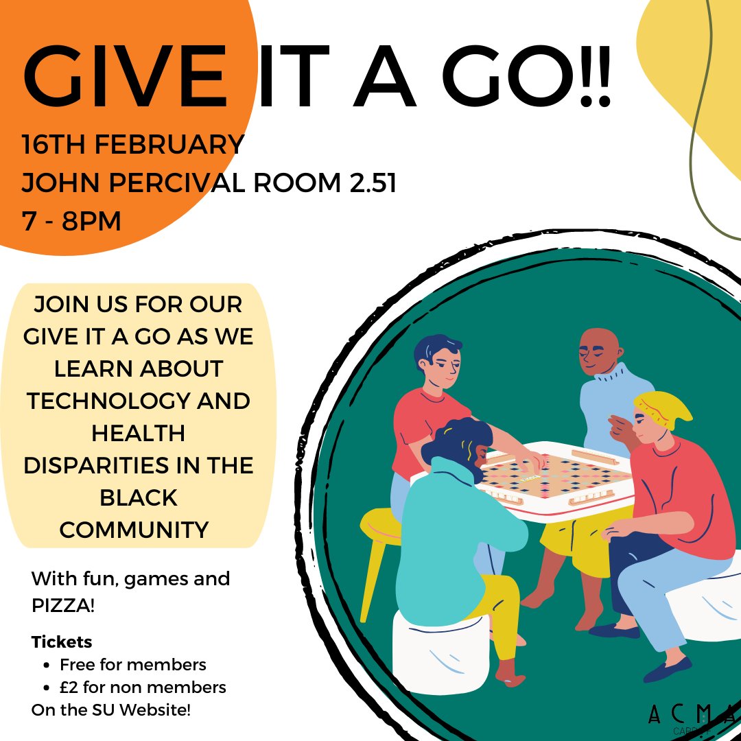 Want to know more about us? Come along to our GIAG for an evening of fun, games and food 🍕 7-8pm Thurs 16th Feb John Percival Room 2.51 Get your tickets now! cardiffstudents.com/activities/soc…