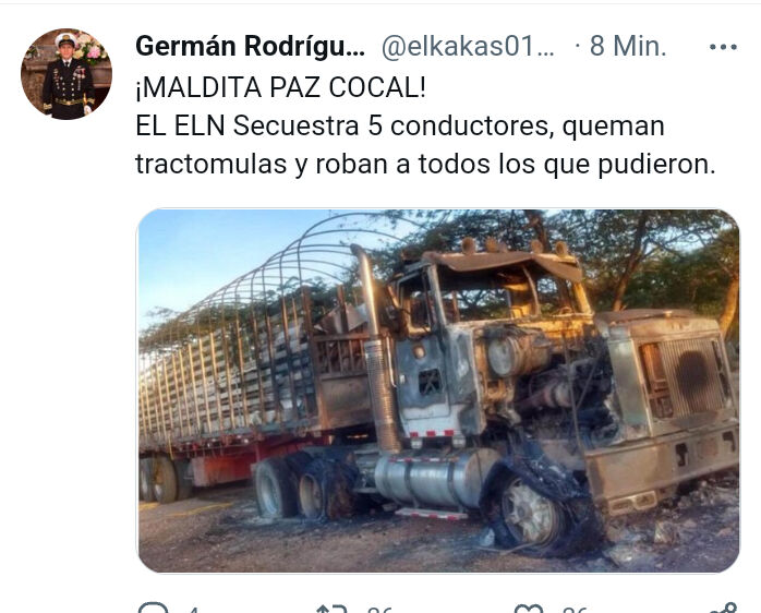 El guerrillero de rumba, mientras el país se derrumba 

@elkakas0123
