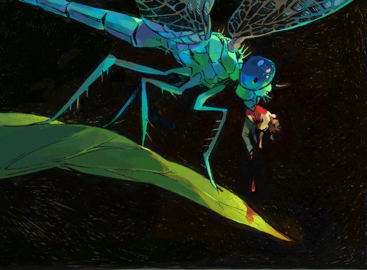 Louise_auxCimes's tweet photo. #Insectober 6 Unexpected Predator
To you, a #Dragonfly will never be any danger but to Mosquitoe larvae, they are death 🔥
Odonates roam the earth since ancient times , and may be the first insect to develop the ability to fly. Both the adult and juvenile are fearful predators. https://t.co/N7hycVhEjV