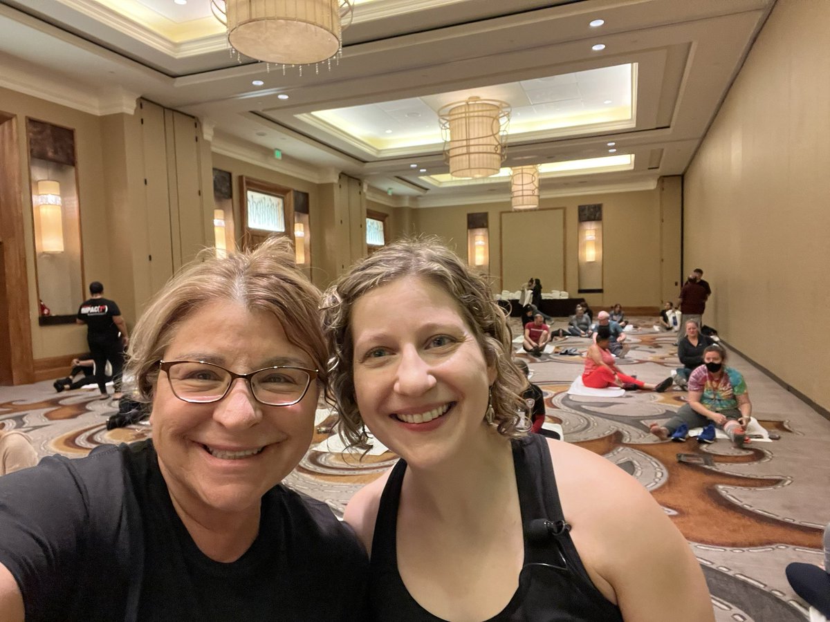 Veronica_math's tweet image. Math Yoga is always fun at #T3IC with Ashley Meinke! 🧘🏻‍♀️ Remember to High π your Math Buddy today!! 😍 @TICalculators @T3Learns