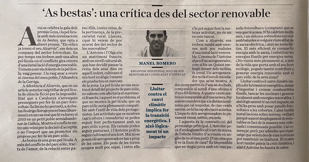 Els cavalls seguirien pasturant Sr Sorogoyen… això em va motivar a escriure aquest article 👇