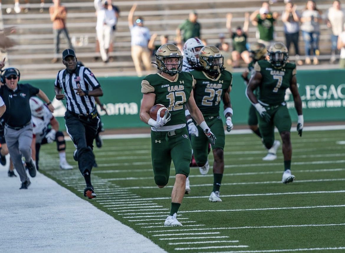 It was great to have @graysoncash2 of @UAB_FB at the 2023 @CGSAllStar ✅ 50 Total Tackles (3rd on Team) ✅ 3 INT’s (Team Leader 🔥🔥) ✅ 2nd Team All-@ConferenceUSA #CGS2023
