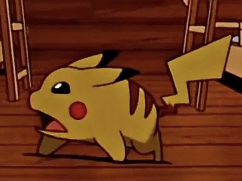 PokemonGems's tweet image. Pikachu imitates Bulbasaur