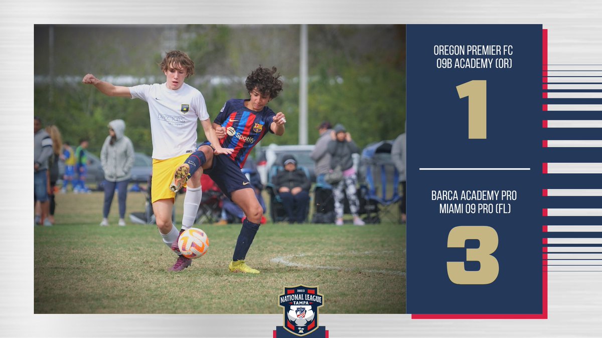 NationalLeague's tweet photo. NL P.R.O. - @BarcaAcademy Miami leaves Tampa on top of Group C, but a lot is still to be decided! #EarnYourPlace https://t.co/m5dMR3GnHg