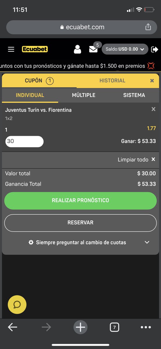 Pronóstico deportivo: Victoria de Juventus frente a la Fiorentina. Stake 2 cuota 1.77                                                    #pronosticosfutbol #SerieA #Calcio 💸💵🤑