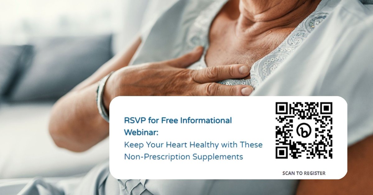 easternstatesrx's tweet photo. Learn more about expert pharmacist Baylor Rice’s top over-the-counter supplements to help keep your heart healthy! Join our webinar on Feb. 15: https://t.co/a8V6NOjiOi 

#HeartMonth #Heart #HeartHealth #CardioHealth #Supplements #Medication #HealthWebinar #OverTheCounter https://t.co/Cpaso1Txu1