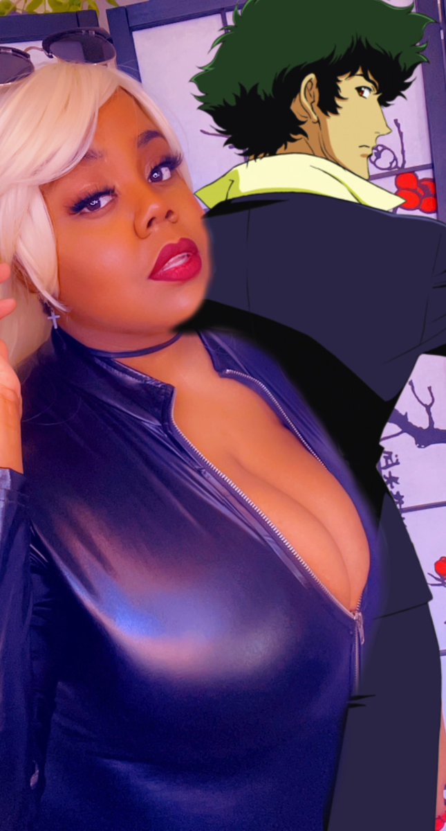Peachesluv21's tweet photo. Day 12 of 28 Days of Black Cosplay✨
“Why do you love me Spike?” -Julia
#CowboyBebop #cosplayy #fakeprop #blackcosplayer #28DaysOfBlackCosplay #CowboyBebopcosplay https://t.co/iIO0U4i7hY