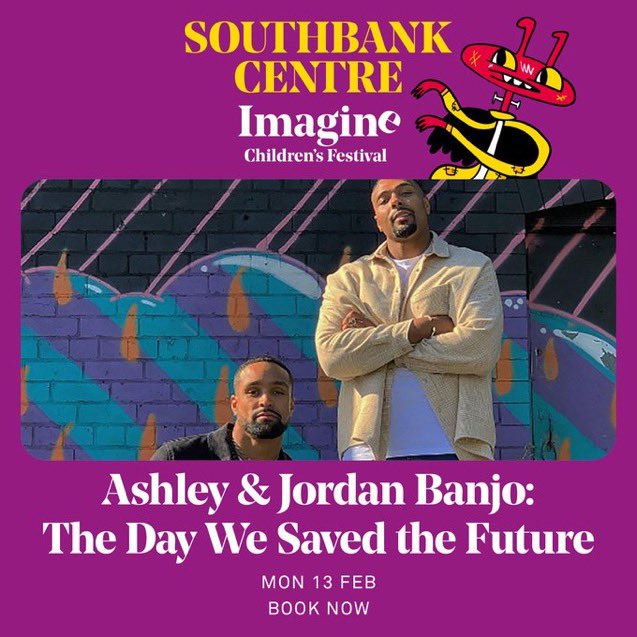 Scholastic UKhttps://twitter.com/scholasticuk/status/1624772919837577218Tomorrow! We can’t wait for AshleyBanjo and #JordanBanjo to make their #ImagineFestival debut southbankcentre.co.uk/whats-on/famil…