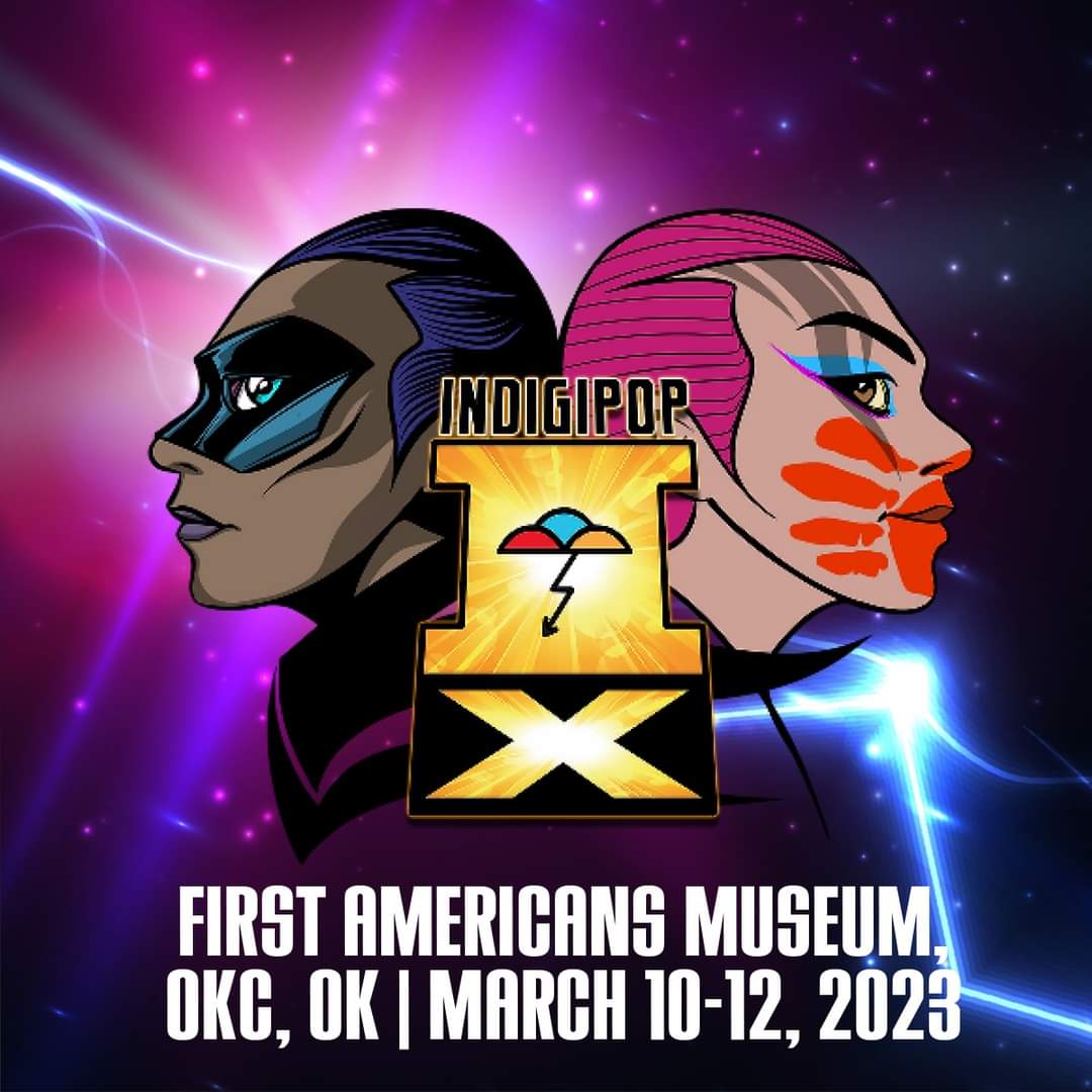 GhoulacticC's tweet photo. #IndigiPopX TIX GOING FAST! https://t.co/KhFBEtx8fr
AND! 👶 Children under 3 = FREE 😵‍💫 Youth under 13 &amp; 😵‍💫 Elders 62 and older = HALF-PRICE DISCOUNT w/ promo code YOUTH-ELDER23!
 https://t.co/g3RBuGU4Fv.
#IPX2023 #FirstAmericansMuseum #IPXatFAM #OKC #IndiginerdsAssemble https://t.co/ei9c7KjhO5