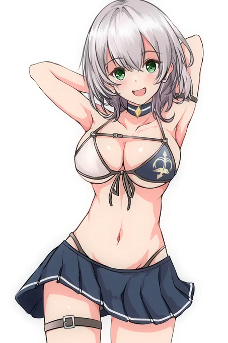 団長サマー #白銀ノエル #ホロライブ #ノエラート #バーチャルYouTuber #hololive #hololive_art #VTuber #水着  