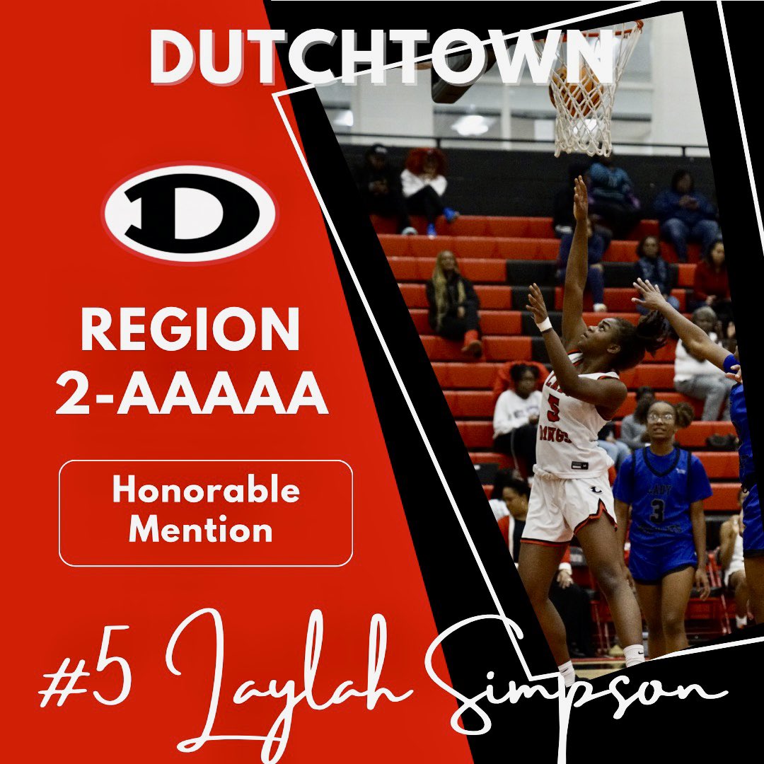 DutchtownGBB's tweet photo. Help us wish congratulations to our freshman, Laylah Simpson, on her Honorable Mention in the region! @laylah_simpson https://t.co/OZ3IkhkFId