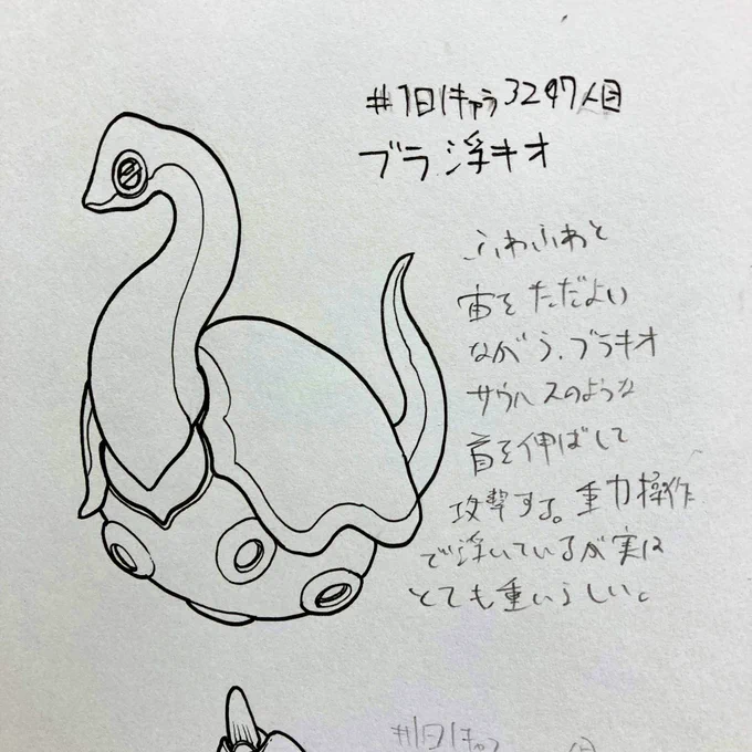 #1日1キャラ 3297人目
ブラ浮キオ…ふわふわ浮くブラキオ 