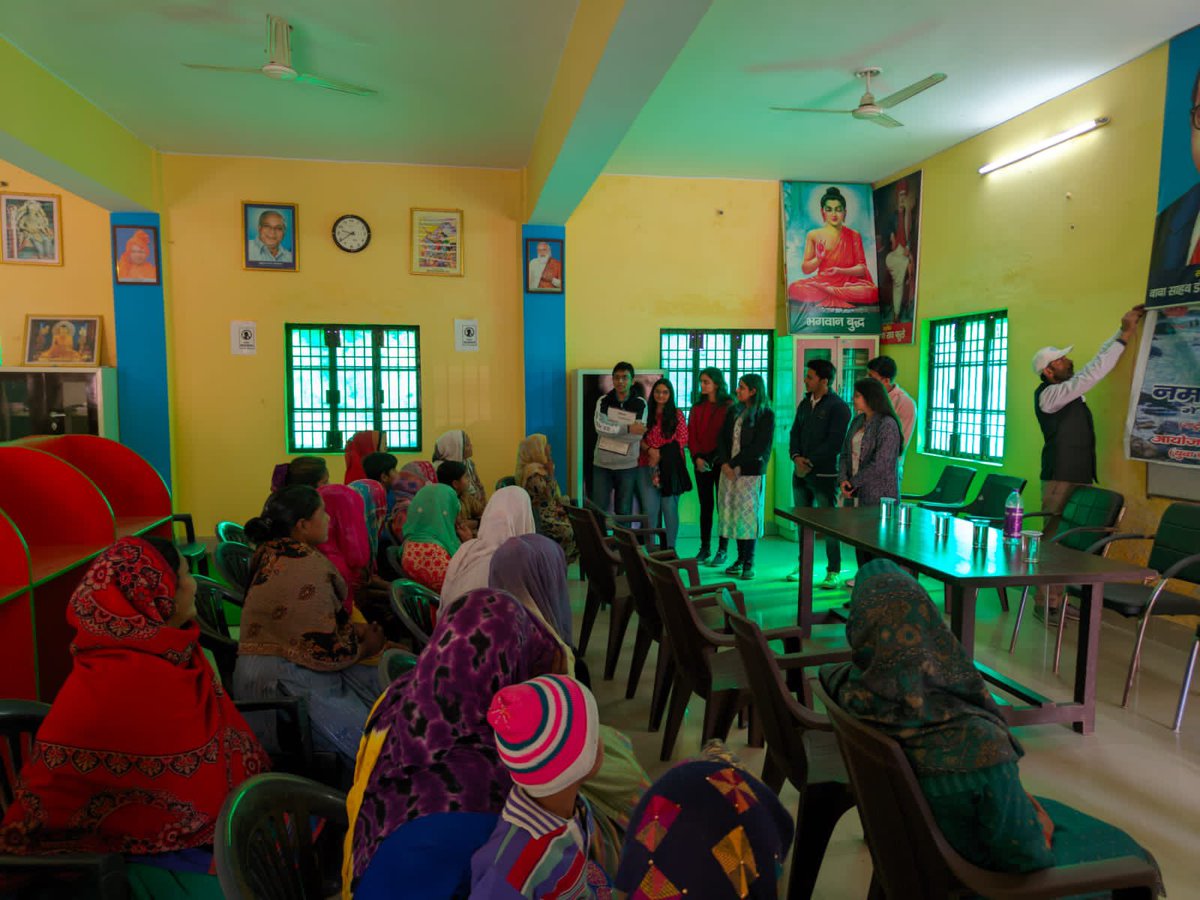 NSSIITROORKEE's tweet photo. "A nation will be empowered only when its women and village population are empowered."
NSS IIT Roorkee team visited Mubarikpur village near Hastinapur on 5th Feb 2023, for the event "Health and hygiene" with our rising women entrepreneurs in the Modal gaon Scheme. 
@iitroorkee https://t.co/osU6RNaW8k