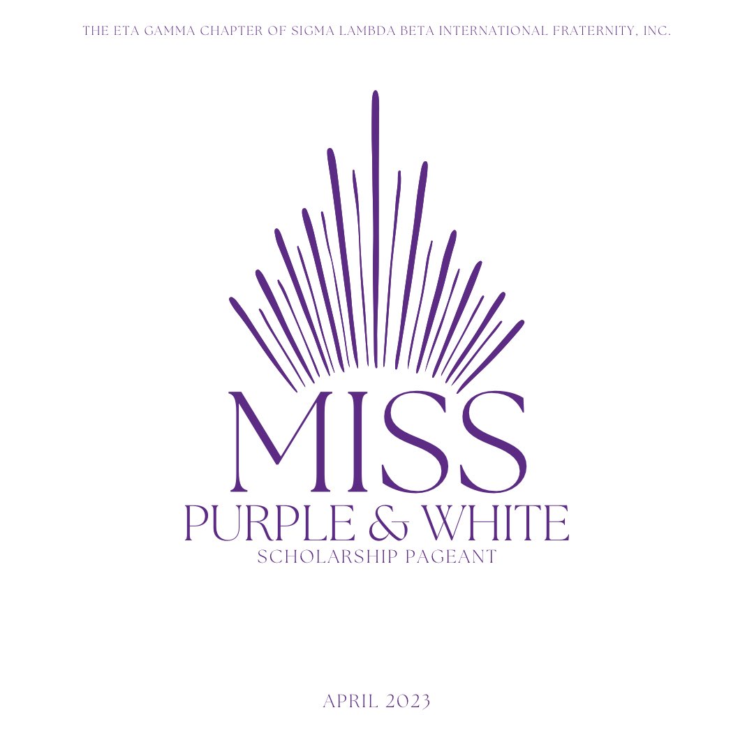 OUBetas's tweet photo. The Eta Gamma Chapter of Sigma Lambda Beta is proud to announce our inaugural Miss Purple and White Scholarship Pageant. 

Showcase your culture and compete for a chance to win a scholarship. 

Apply by February 18th at 11:59 PM, application in our https://t.co/x2nyVBrbcP https://t.co/Pn6p3wHS1w