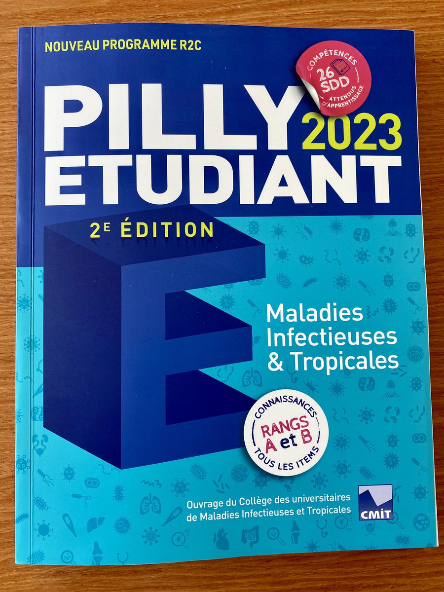 charles_cazanav's tweet photo. Le nouveau PILLY Étudiant 2023 est arrivé !
Très heureux d’avoir coordonné avec mes amis infectiologues cet ouvrage pédagogique du #CMIT. 
Nouveauté : les situations cliniques de départ pour préparer les #ECOS. 
🙏🏼 à tous les auteurs &amp; à AlinéaPlus.
Bonne lecture &amp; révisions ! https://t.co/PbUCWTD4vn