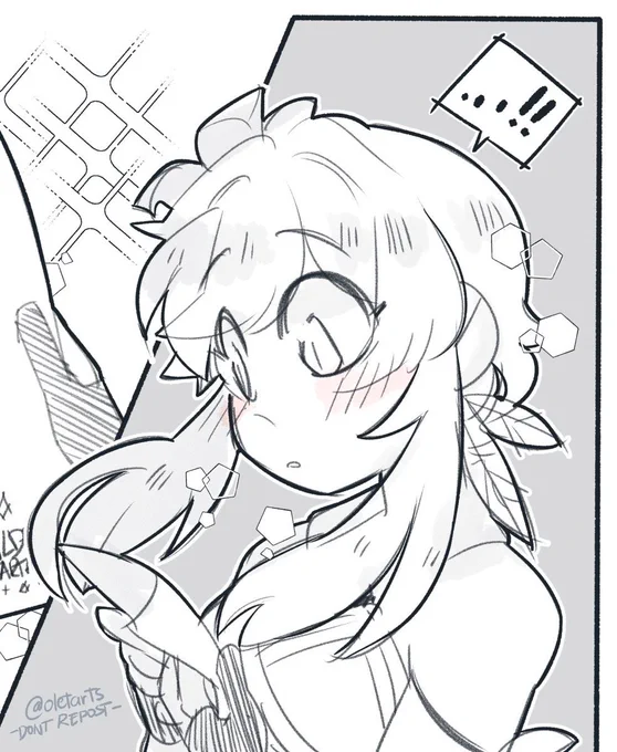 my first art of lumine vs latest 🥹✨️ 