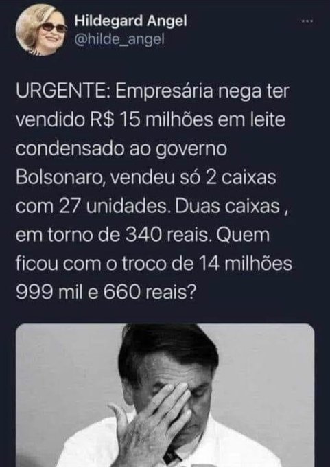 BrasilPost13's tweet photo. Cadê os R$ 14. 999,660 reais senhor das TREVAS fugiu pros Estados Unidos, enfiou no Cool ???💩🇺🇸👇 https://t.co/VjlG9Zv3RC