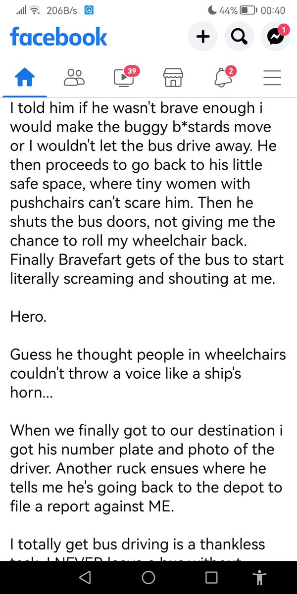 ClarionMalcolm's tweet photo. #Stagecoach buses reagent if the disabled. #disabilty #tfl https://t.co/P6ylBzAqSq