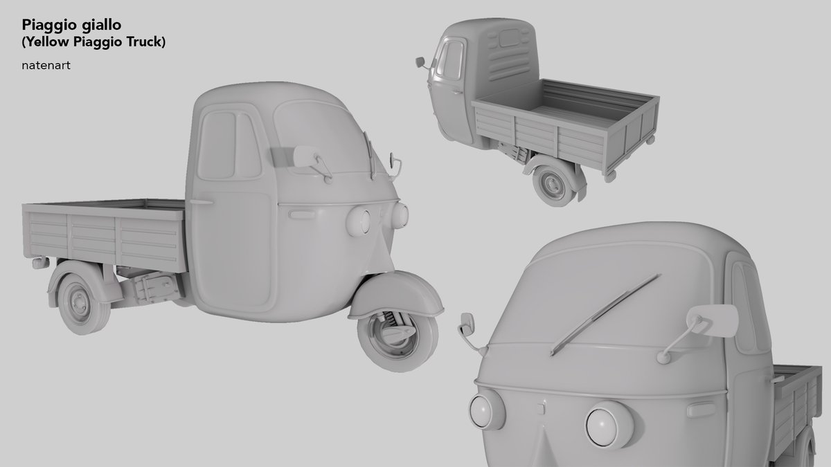 ___natiramisu's tweet photo. meet my latest art work💛Piaggio Giallo 

#3dart #maya3d #3Dartist https://t.co/8dsNl7QXnF
