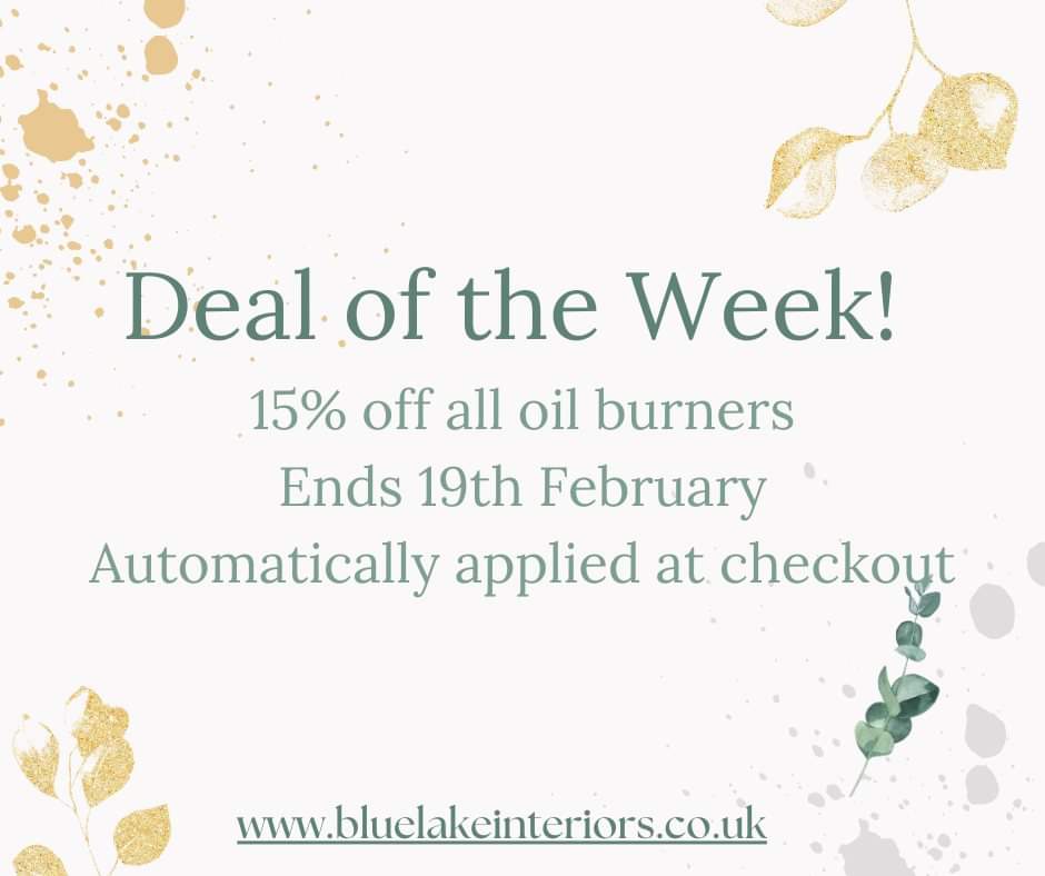 ⭐⭐⭐️ Deal Of The Week ⭐⭐⭐️

bluelakeinteriors.co.uk

#deals #discount #offers #oilburner #waxmeltburner #mothersday #mothersdaygift #homefragrance #southwales #RhonddaCynonTaf #Maerdy #bluelakeinteriors