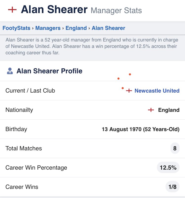fiddythoughts's tweet photo. @sportbible Got to be Shearer.  Relegating his boyhood club 🤣 https://t.co/BhNDxmwRHb