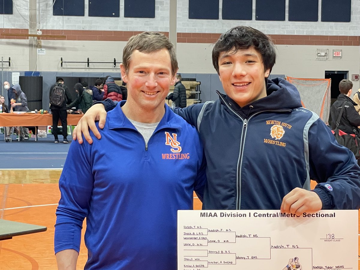 StrasPrincipal's tweet photo. Sectional champions! And coach and wrestler of the year. This is South! #homeofthelions https://t.co/IF3qr93Oqw