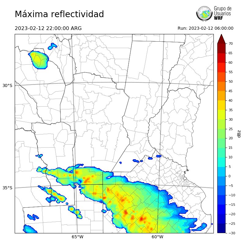 GrupoRadarCBA's tweet image. ⛈️ | Potencial para el desarrollo de #tormentas intensas-severas al Sur de #Cordoba, a partir de la tarde y durante la noche, asociadas al frente frío que finalizaría la #OlaDeCalor y traería ráfagas en la mañana del lunes!