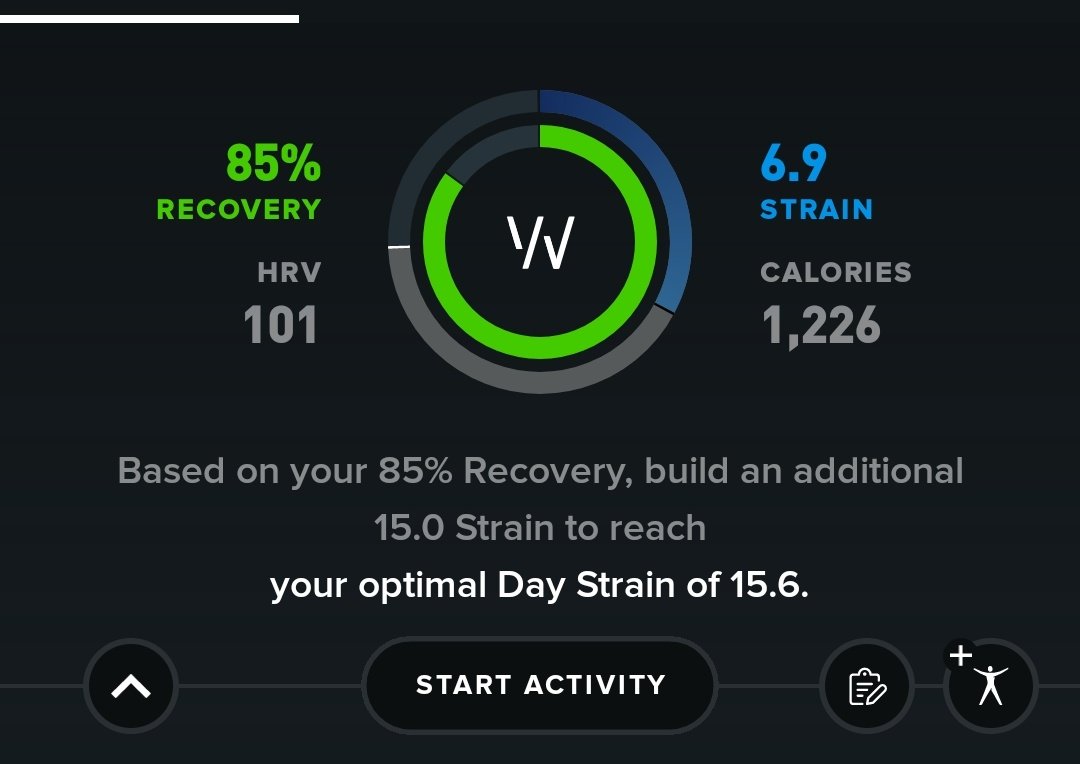 ChristikPanda's tweet photo. @ariarzer Тут сказали про garmin. Есть ещё кардио-браслет Whoop, который как раз предназначен, чтобы рассчитывать восстановление организма (recovery) и уровень физ. нагрузки (strain), который будет оптимален для данного восстановления. https://t.co/zGmdxLlH7v