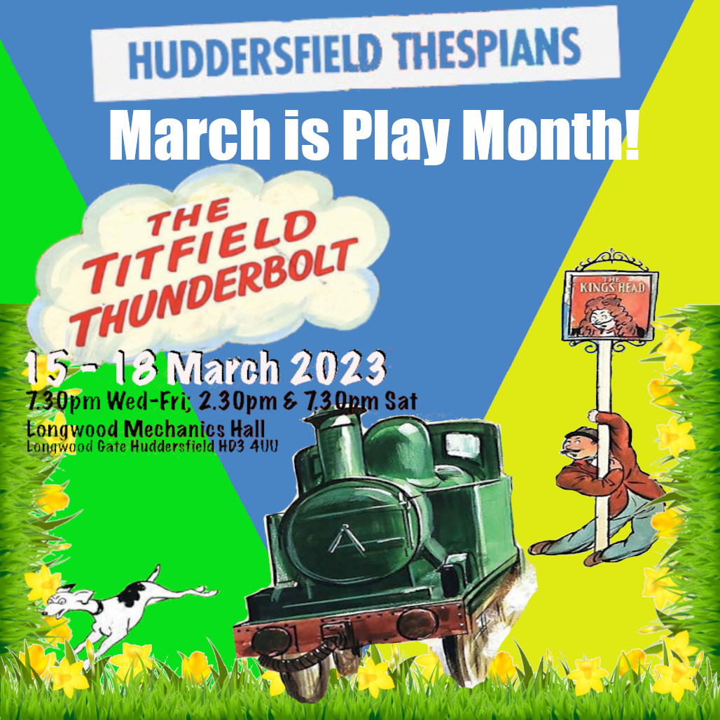 March is play month at #Longwood Mechanics Hall! Join us for #comedy classic, The #TitfieldThunderbolt, 15-18 March.
ticketsource.co.uk/huddersfield-t… #whatson #theatre #Huddersfield