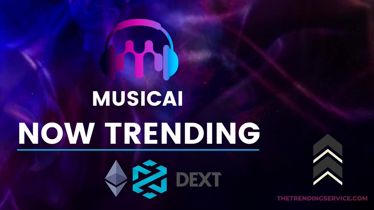 After helping them with their initial Pinksale Finance Launch, it has been a pleasure to work with the <a href="/musicAI__/">Music AI</a>  team again to trend their project on Dextools.

dextools.io/app/en/bnb/pai…

#MusicAI #DextoolsTrending #CryptoAI